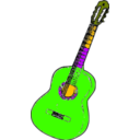 download Guitarra Colombia clipart image with 45 hue color