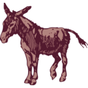 download Donkey clipart image with 315 hue color