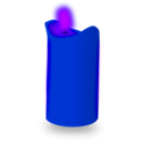 download Candle clipart image with 225 hue color