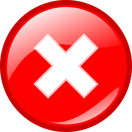 Red Round Error Warning Icon