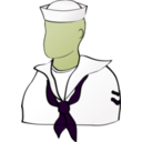 download Faceless Sailor clipart image with 45 hue color