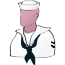 download Faceless Sailor clipart image with 315 hue color