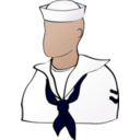 download Faceless Sailor clipart image with 0 hue color