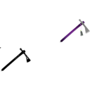 download Tomahawk clipart image with 270 hue color