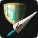 download Sword Shield clipart image with 180 hue color