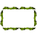 download Green Frame clipart image with 315 hue color