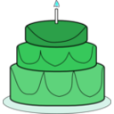 download Cake clipart image with 135 hue color