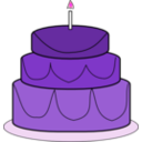 download Cake clipart image with 270 hue color