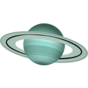 download Saturn clipart image with 135 hue color