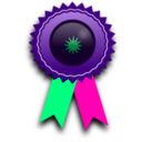 download Award Ribbon clipart image with 270 hue color