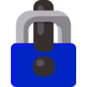 download Locked Exclamation Mark Padlock clipart image with 180 hue color