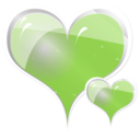 download Couple Of Hearts clipart image with 90 hue color