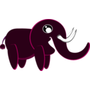 download Elephant clipart image with 135 hue color