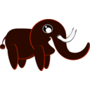 download Elephant clipart image with 180 hue color