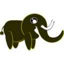 download Elephant clipart image with 225 hue color