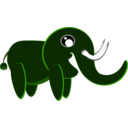 download Elephant clipart image with 270 hue color