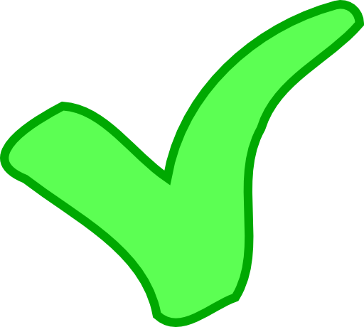 Green Ok Success Symbol