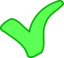 Green Ok Success Symbol