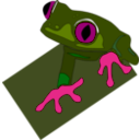 download Red Eyed Frog clipart image with 315 hue color