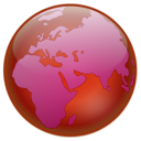 download Globe clipart image with 180 hue color