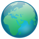 download Globe clipart image with 0 hue color