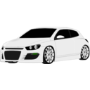 download Vw Scirocco clipart image with 90 hue color