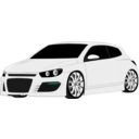 download Vw Scirocco clipart image with 135 hue color