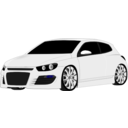 download Vw Scirocco clipart image with 225 hue color