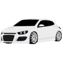 download Vw Scirocco clipart image with 270 hue color