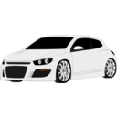 download Vw Scirocco clipart image with 0 hue color
