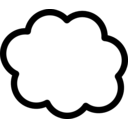 download Cloud clipart image with 315 hue color