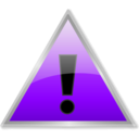 download Warning Icon clipart image with 225 hue color