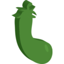 download Eggplant clipart image with 180 hue color