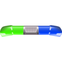 download Police Car Light Bar clipart image with 225 hue color