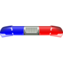 download Police Car Light Bar clipart image with 0 hue color