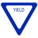 download Yield Road Sign clipart image with 225 hue color