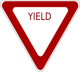 Yield Road Sign