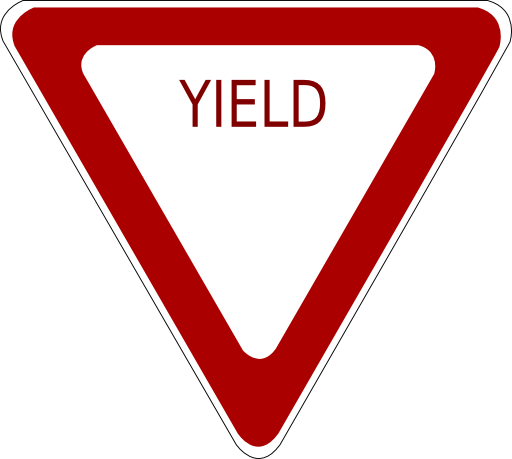 Yield Road Sign