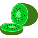download Kiwi clipart image with 45 hue color