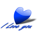 download I Love You 5 clipart image with 225 hue color
