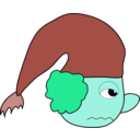 download Sleepy Man clipart image with 135 hue color