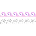download Waves clipart image with 90 hue color