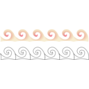 download Waves clipart image with 180 hue color