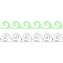 download Waves clipart image with 270 hue color