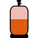 download Gas Cylinder clipart image with 180 hue color