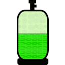 download Gas Cylinder clipart image with 270 hue color