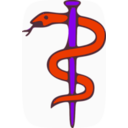 download Caduceus clipart image with 225 hue color