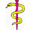 download Caduceus clipart image with 270 hue color