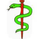 download Caduceus clipart image with 315 hue color