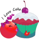 download Cupcake Smiley Emoticon clipart image with 315 hue color